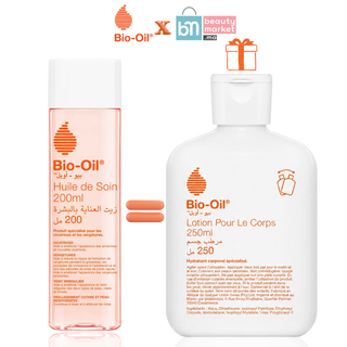 Bio‑Oil Huile de Soin 200 ml = Bio‑Oil Body Lotion 250 ml Offerte