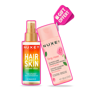 NUXE  Brume Parfumante Sunset Bliss 100ml = Eau Micellaire Very Rose 100ml OFFERTE