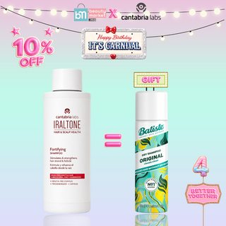 Cantabria Iraltone Shampooing Fortifiant 200ml = Batiste Shampooing Sec 50ml Offert