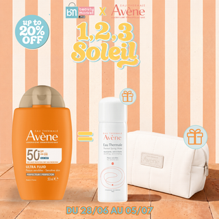 Avène Ultra Fluid Perfecteur SPF50+ Blue Light 50ml = Eau Thermale 50ml+Trousse Offerts