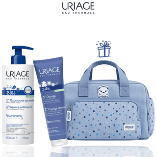Pack Uriage Bébé 1ère Huile Lavante Apaisante 500 ml + 1er Change 100 ml = Sac Bébé Offert