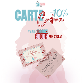 Carte Cadeau Journée de la Femme  1000 DH-Le Cadeau Beauté Idéal