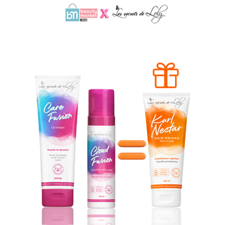 Les Secrets de Loly Care Fusion Shampooing-Crème 250ml + Cloud Fusion Mousse 200ml = Kurl Nectar Offert