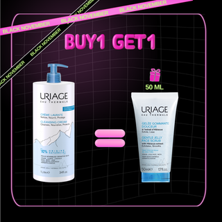 URIAGE CREME LAVANTE 1L= GELÉE GOMMANTE DOUCEUR  50ML