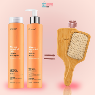 Erayba ABH  Repair Shampooing 250ml + Repair Mask 250ml = Brosse Offerte