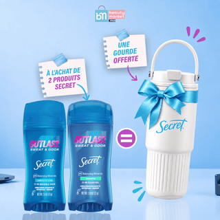 Pack Secret Outlast Clear Gel Unscented 73 g + Invisible Solid Completely Clean 73 g = Gourde Offerte