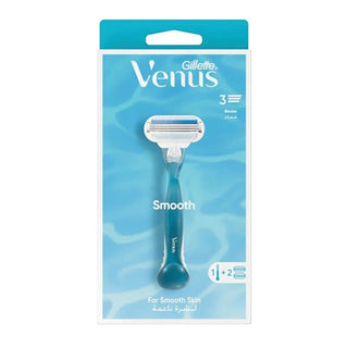 GILLETTE VENUS RASOIR SMOOTH 3 LAMES 2 RECHARGES