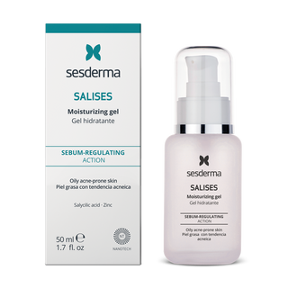 Sesderma Salises Gel-Crème Hydratant 50 ml, soin visage à l'acide salicylique pour peaux mixtes à grasses et imperfections, BeautyMarket parapharmacie Maroc.