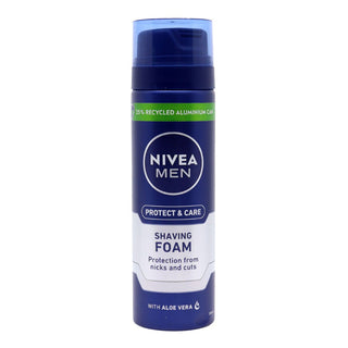 NIVEA MEN Mousse à Raser Hydratante Protect & Care 200ml – mousse à raser douce et hydratante, Beautymarket Maroc
