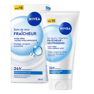 NIVEA Soin de Jour 24h Hydratant Fraîcheur Magnolia - 50 ml