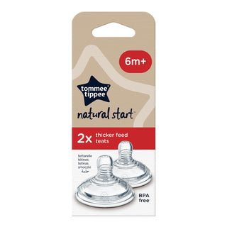Tommee Tippee - Pack 2 tétines lait épaissi (anti-reflux)