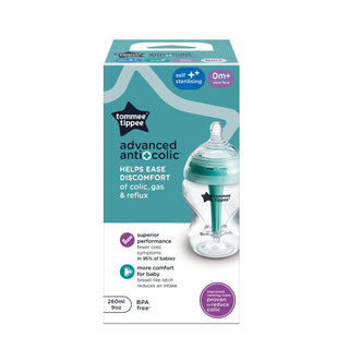Tommee Tippee - Biberon anti-colique 260 ml débit lent