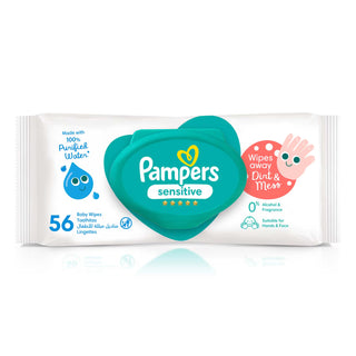 PAMPERS LINGETTES BÉBÉ SENSITIVE 56 UNITÉS
