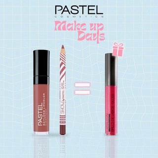 Pastel Pack Daylong Lipcolor Kissproof + Show By Pastel Lip liner = Gloss Cherry