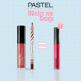 Pastel Pack Daylong Lipcolor Kissproof + Show By Pastel Lip liner = Gloss Cherry