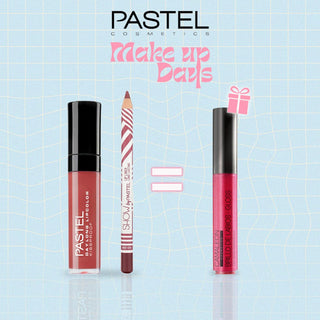 Pastel Pack Daylong Lipcolor Kissproof + Show By Pastel Lip liner = Gloss Cherry