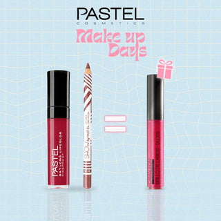 Pastel Pack Daylong Lipcolor Kissproof + Show By Pastel Lip liner = Gloss Cherry
