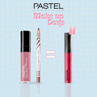 Pastel Pack Daylong Lipcolor Kissproof + Show By Pastel Lip liner = Gloss Cherry