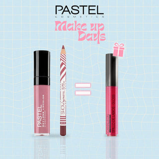 Pastel Pack Daylong Lipcolor Kissproof + Show By Pastel Lip liner = Gloss Cherry