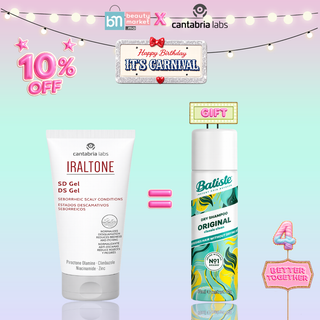 CANTABRIA LABS Iraltone Ds Gel cream 50ml=batiste Original shampooing sec 50ml Offert