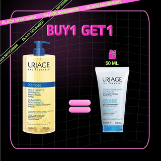 Uriage xemose huile lavante apaisante 1 litre= GELÉE GOMMANTE DOUCEUR  50ML