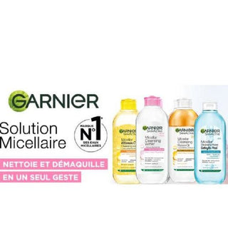 GARNIER Solution Micellaire Tout en 1 Peaux Sensibles 400ML = 100ml  Solution Micellaire OFFERTE