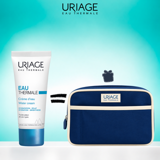 Uriage Eau Thermale Crème d'Eau 40 ml soin hydratant visage pour peaux déshydratées avec trousse offerte, BeautyMarket parapharmacie Maroc