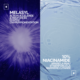 La roche-posay routine anti-taches mela b3 gel micro-peeling 200ml + sérum concentré mela b3 50ml = mini mela b3 10ml + hyalu b5 10ml + trousse offerts
