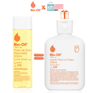 Bio‑Oil Huile de Soin Naturelle 200 ml = Bio‑Oil Body Lotion 250 ml Offerte
