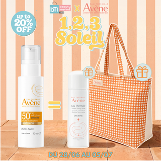 Avène Fluide Anti-Âge SPF50+ 40ml = Eau Thermale 50ML + Sac Offerts
