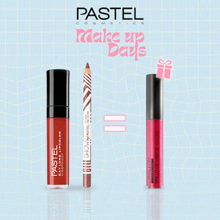 Pastel Pack Daylong Lipcolor Kissproof + Show By Pastel Lip liner = Gloss Cherry