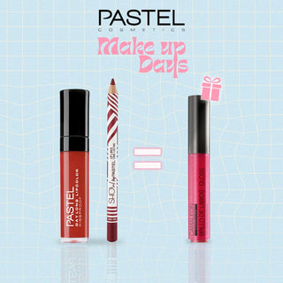 Pastel Pack Daylong Lipcolor Kissproof + Show By Pastel Lip liner = Gloss Cherry