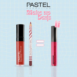Pastel Pack Daylong Lipcolor Kissproof + Show By Pastel Lip liner = Gloss Cherry