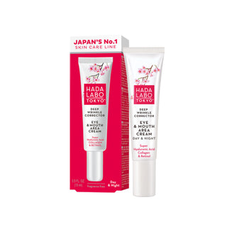 Hada Labo Tokyo Crème Contour des Yeux et Lèvres Jour et Nuit Anti-Âge 15 ml