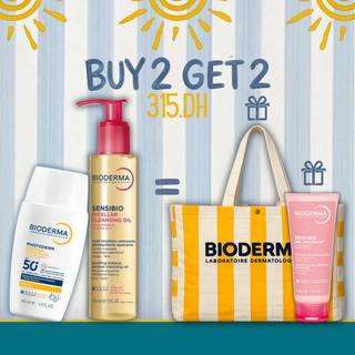 Bioderma Photoderm XDefense Invisible SPF50+ + Sensibio Huile Nettoyante Démaquillante 150ml = Sensibio Gel Moussant 100ml + Tote Bag Offerts