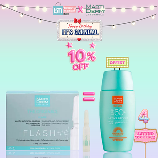 MartiDerm Originals Flash Ampoules 5 Ampoules = Sun Care SPF50 Offert