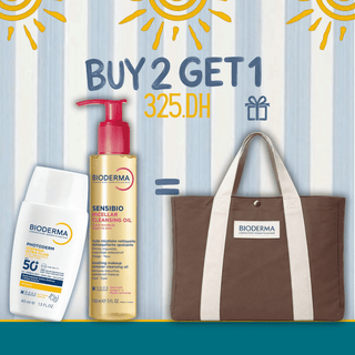 Bioderma Photoderm XDefense Invisible SPF50+ + Sensibio Huile Nettoyante Démaquillante 150ml =  Tote Bag Offert