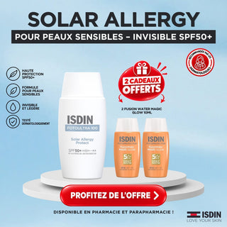 ISDIN FotoUltra 100 Solar Allergy Protect SPF50+ 50ml = 2 FUSION WATER MAGIC GLOW 10ML OFFERTS