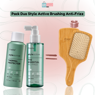 Pack Duo Erayba Style Active Brushing Anti-Frizz = Brosse à Cheveux Offerte