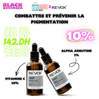 Revox Vitamine C 20% Alpha Arbutine 2% – Sérum anti-taches et éclat pour peau pigmentée