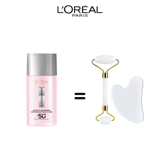 L'OREAL PARIS GLYCOLIC-BRIGHT ANTI-DARK SPOT DAILY UV FLUID SPF50 50ML = coffret guasha OFFERT