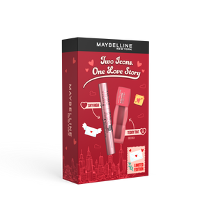 Maybelline New York Coffret Two Icons One Love Story – Édition Limitée Sky High Mascara + Teddy Tint 55