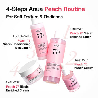 ANUA Peach 77 Niacin Essence Toner – Lotion Hydratante Éclat – 250 ml