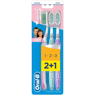 Oral-B Brosse à Dents 3 Effect Delicate - Lot de 3 (2+1 offert)