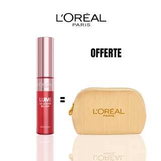 L'ORÉAL PARIS LUMI GLOTION BLUSH 635 GLOWY WORTH IT MEDIUM = Pochette Beige OFFERTE