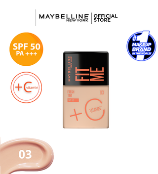 Maybelline New York - Fond de teint Fit Me Fresh Tint  SPF 50 = Micellar Vit C 100ML