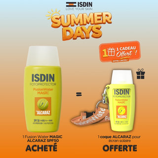 ISDIN Fotoprotector Fusion Water Magic by Alcaraz SPF50 50ml = coque ALCARAZ Offerte