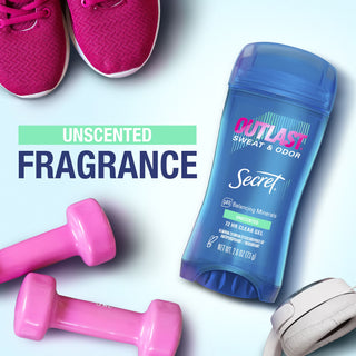 SECRET OUTLAST CLEAR GEL DEODORANT ANTIPERSPIRANT UNSCENTED 73 G