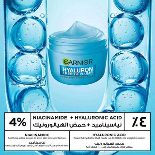 GARNIER CRÈME SORBET HYALURON HYDRATANTE REPULPANTE 85 ML