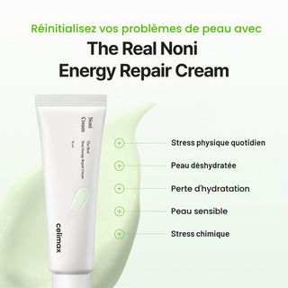Celimax The Real Noni Energy Repair Cream 50 ml, crème visage coréenne hydratante et apaisante au noni, BeautyMarket parapharmacie Maroc